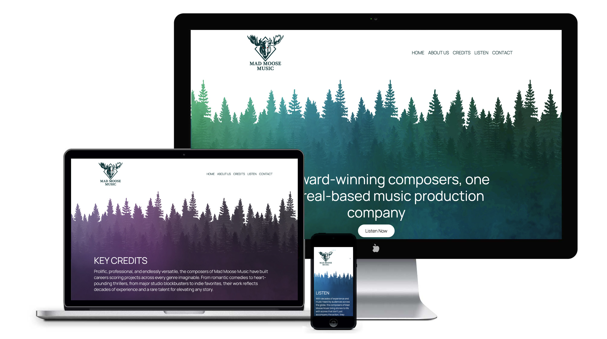 Mad Moose Music Website Graphics